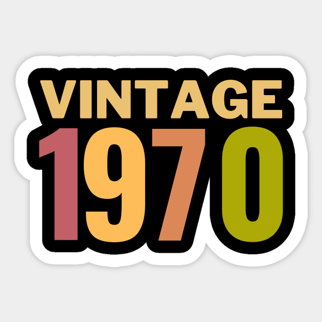 vintage 1970 Sticker by Leap Arts